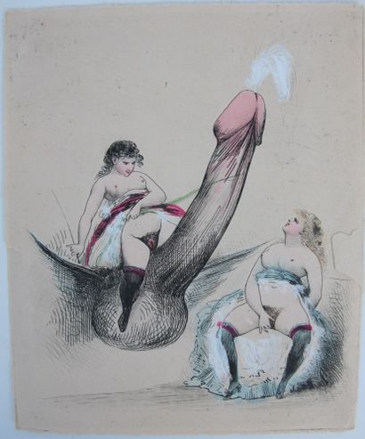null Twenty six engravings on the theme of eroticism 

(small holes on 13 plates...