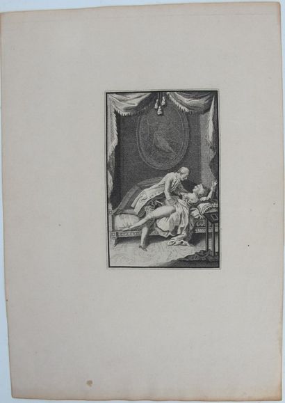 null Neuf gravures érotiques du XVIIIe siècle.

17,8 x 13,5 cm