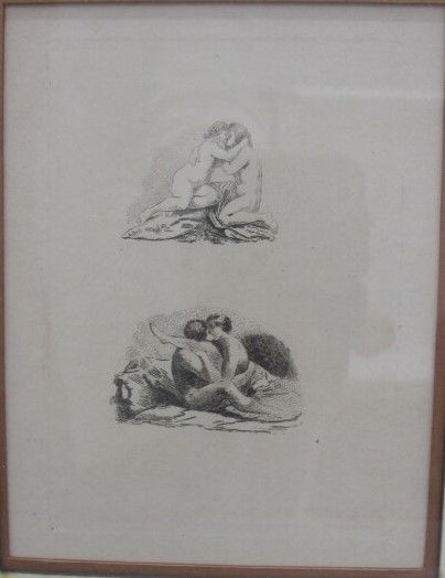 null Thirteen framed prints on the theme of eroticism