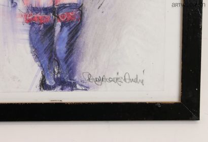 null André SAINT-JACQUES 20th century

Prostitute, pastel drawing signed lower right.

21...