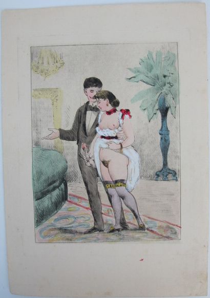 null Twenty six engravings on the theme of eroticism 

(small holes on 13 plates...