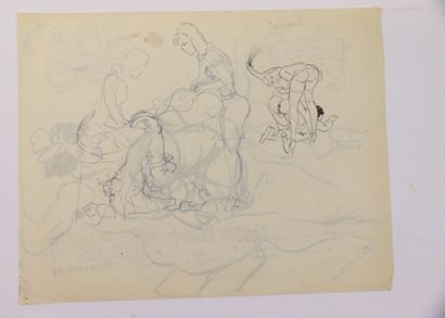null François D'ALBIGNAC (1903-1958)

Six dessins au crayon, lavis, encre et aquarelle...
