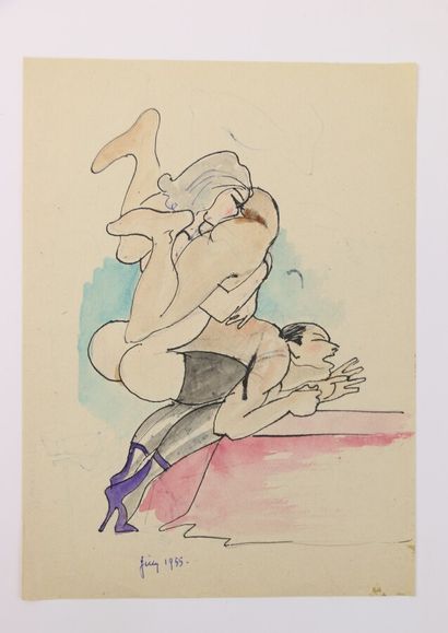 null François D'ALBIGNAC (1903-1958)

Six pencil, wash, ink and watercolor drawings...