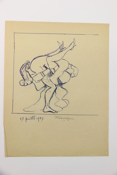 null François D'ALBIGNAC (1903-1958)

Un dessin en couleur et cinq dessins au crayon...