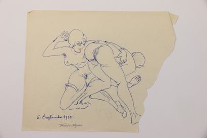 null François D'ALBIGNAC (1903-1958)

Cinq dessins au crayon , lavis et encre sur...