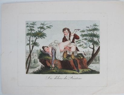 null Twenty six engravings on the theme of eroticism 

(small holes on 13 plates...