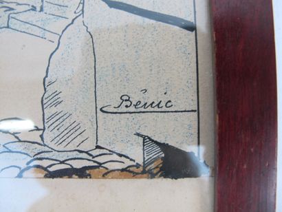 null D'après André BENIC (1889-?)

Scène de rue grivoise, gravure en couleur

23...