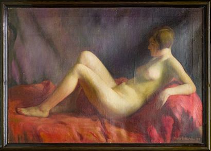 null SZABO ISTVAN Dravicai, 20th century

Nude on the couch, 1928, oil on canvas

signed...