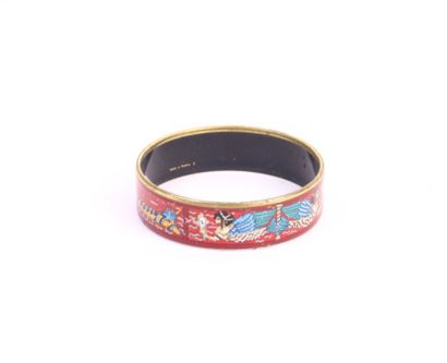 null HERMES Paris made in Austria

Gold-plated and enamelled bracelet with an egyptian...