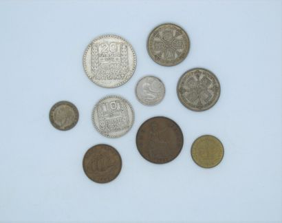 null Lot of coins in francs