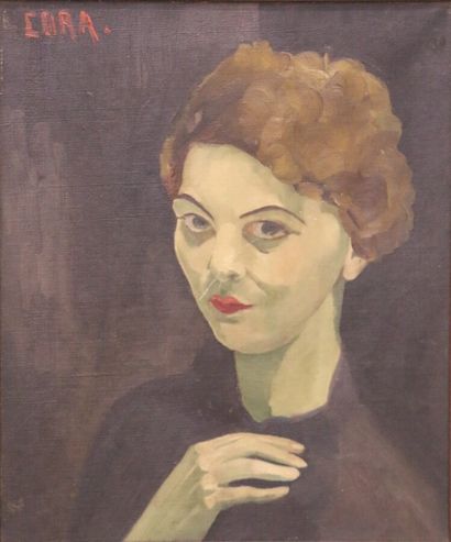null CORA (20th century)

Portrait of a woman. Oil on canvas signed in the upper...