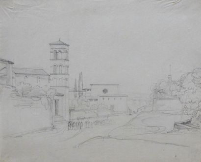 null French School circa 1825

Four drawings Views of Rome and surroundings.

- Acqua...