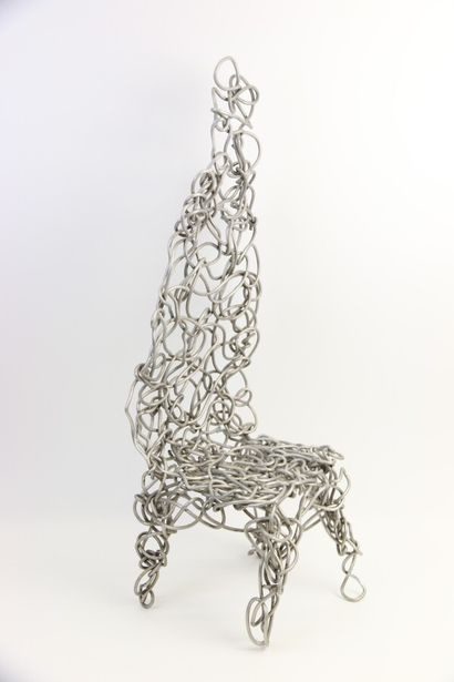 null Gérard COQUELIN (1947), attributed to

Chair sculpture made of intertwined wires.

H....