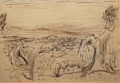 null Pierre BONNARD (1867-1947)

Animated landscape

Pen, brown ink and graphite...