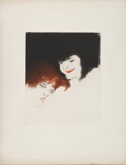 null VERTES Marcel (1895-1961)

 Two friends

Etching and aquatint in colours n°47/50,...