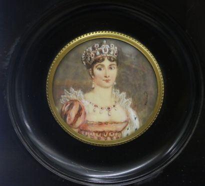 null 
Ecole française, début XIXe siècle




Portrait en miniature de l'impératrice...