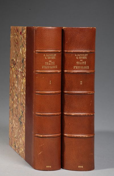 null JACOULET and CHAUMEL. Traité d'hippologie. Saumur, Milon, 1894-1895. 2 volumes...