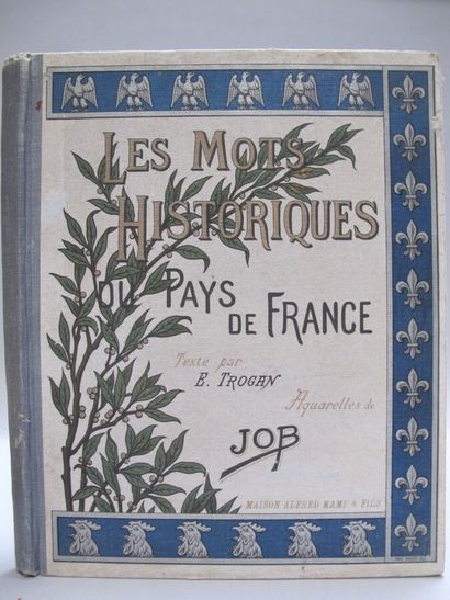 null [JOB]. 4 volumes illustrés par Job. Tours, Mame, s.d. 4 volumes in-4, cartonnages...