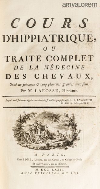 null Philippe-Étienne LAFOSSE. Cours d'hippiatrique, ou Traité complet de la médecine...