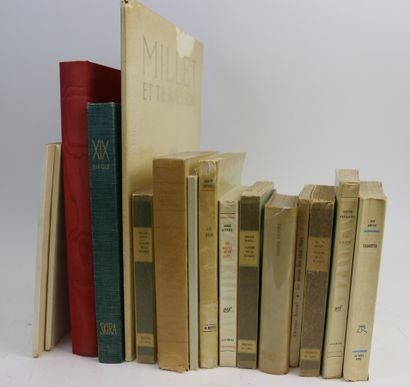 null LITERATURE - MUSIC - HISTORY OF ART] Set of 16 works including: Millet and Th....