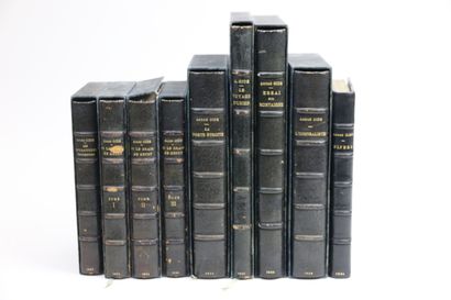 ANDRÉ GIDE [LITERATURE] 

André GIDE. 9 volumes bound in full black chagrin, spine...