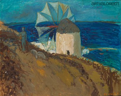 null Christian Hugues CAILLARD (1899-1985)

Moulin en bord de mer, 1951

Huile sur...
