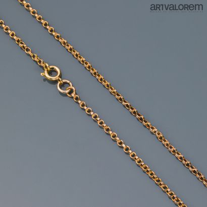 null Chain in yellow gold 750°/°° with jaseron mesh, clasp with snap hook.

Length:...
