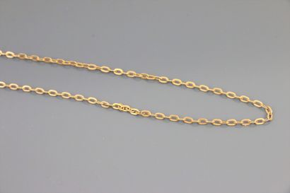 null Chain in yellow gold 750°/°° with round links.

Length: 60 cm

weight 8 g