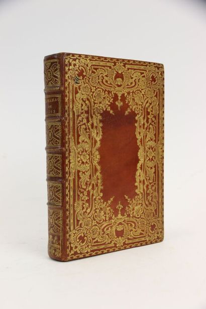 null ALMANACH ROYAL, Year M.DCC.LVIII Paris, Le Breton, 1758. In-8, red morocco,...