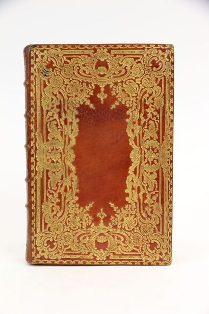 null ALMANACH ROYAL, Year M.DCC.LVIII Paris, Le Breton, 1758. In-8, red morocco,...