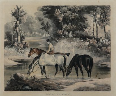 null S.TE.JONES gravé par W.F. FELLOWS

Horses going to a fair, Horses watering

Suite...
