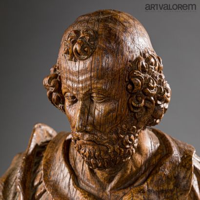 null 
France, 18th century
Saint Peter
Round-body in oak
Height : 102 cm
Right hand...