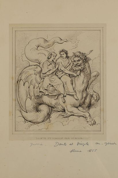 null Achille DEVERIA (1800-1857)

Dante et Virgile sur Gérion

Plume sur papier avec...