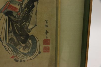 null TAITO II (Katushika Taito, known as) (1810-1853), pupil of Hokusai. 

The courtesan...