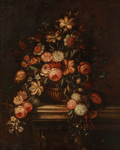 Ecole flamande du XIXème siècle. 

Bouquet...