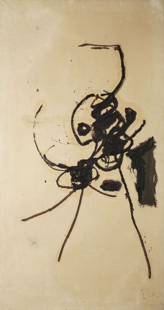 null Georges MATHIEU (1921-2012) 

Composition, 1949

Huile sur papier marouflé sur...