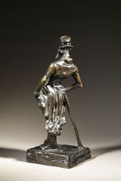 null Honoré DAUMIER (1808 - 1879)

RATAPOIL

Épreuve en bronze, patine noire nuancée...