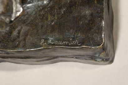 null Honoré DAUMIER (1808 - 1879)

RATAPOIL

Épreuve en bronze, patine noire nuancée...