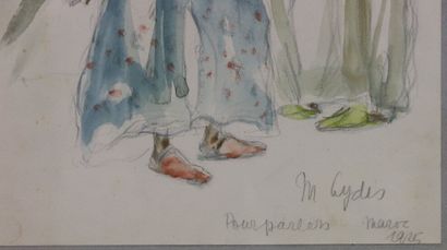 null Mariette LYDIS (1894-1970)

"Pour parlers" Morocco 1925 

Watercolor on paper,...