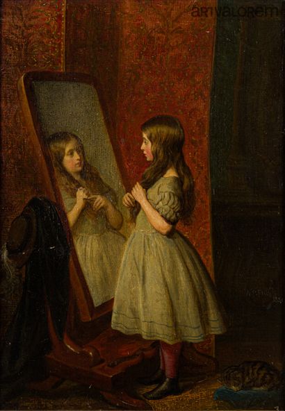 null William Powell FRITH (1819-1909) 

Vanity

Oil on canvas, signed and dated 1851...