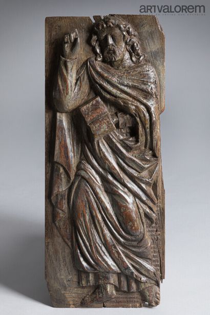 null France, XVIIème siècle

Saint évangéliste

Panneau sculpté en relief 

Hauteur...