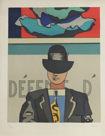 null Jean HÉLION (1904-1987)

Défense d'afficher,

Lithographie en couleurs n°113/500...