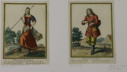 null Nicolas BONNARD (1637?-1718)

Berger et Bergère de Gonesse

Deux gravures coloriées...