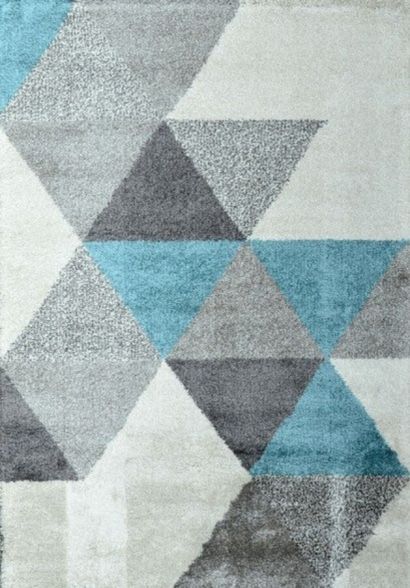 null Modern contemporary carpet from the 20th century.

With geometric decoration...