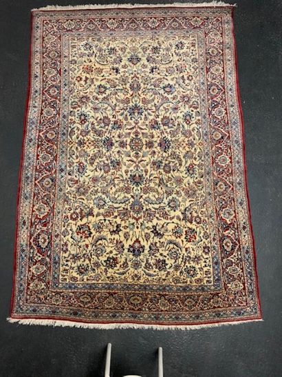null Exceptional and very fine Naïn Toudech Iran around 1940/50 in wool and silk...