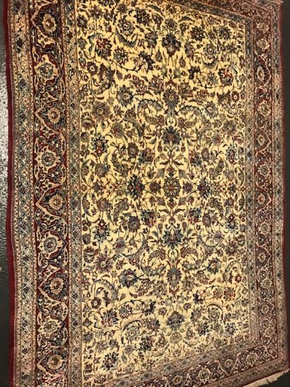 null Exceptional and very fine Naïn Toudech Iran around 1940/50 in wool and silk...