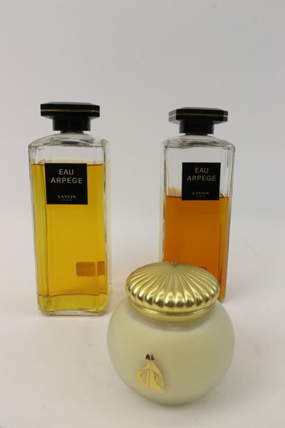 null LANVIN Paris

Two 500 ml bottles of Arpège water (opened)

200 ml of delicious...