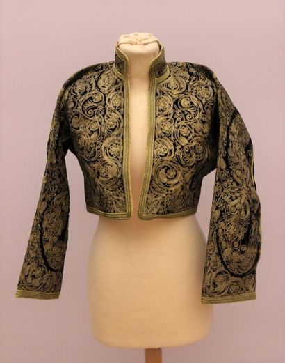 null Embroidered bolero, Balkans, Ottoman Empire, late 19th century. 

Black silk...