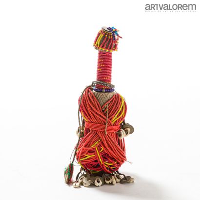 FALLI (Cameroon) fertility doll in wood and...