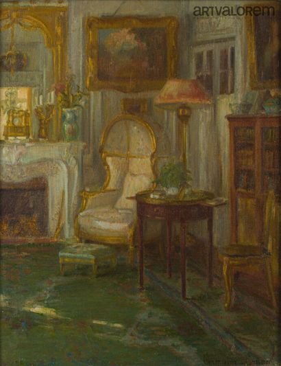 null Germaine DRUON (1878-1959)

Le boudoir

Huile sur toile, signée en bas à droite...